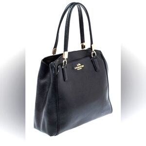 GUC Coach Dark Navy Blue Leather Minetta Satchel convertible to crossbody bag 💖